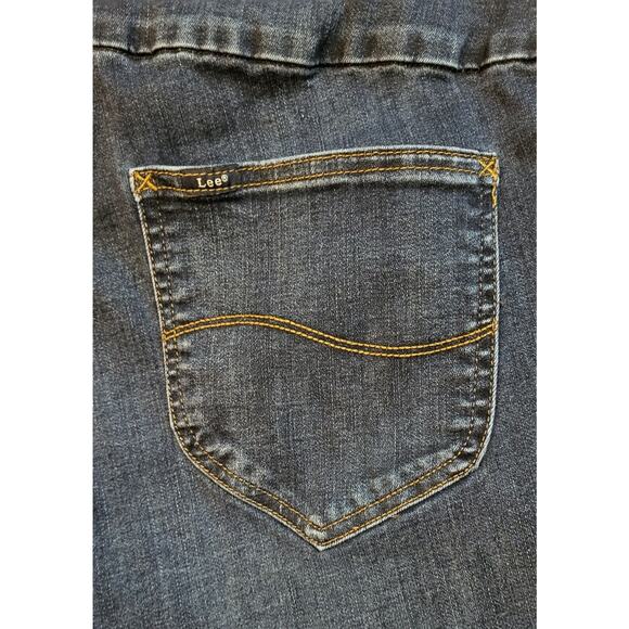 Lee Sculpting Slim Fit Slim Skinny Leg Pullon Jeans Womens 18W Mid Rise - Picture 6 of 11